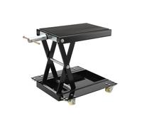 Cozyel Ponte Sollevatore Moto 0,5T, Altezza Regolabile 120-390mm, Piattaforma 365 × 222mm, cavalletto alza Moto Pieghevole con Ruote, Ideale per Manutenzione Garage e Officina