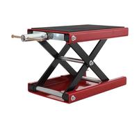 Cozyel Ponte Sollevatore Moto 500Kg, Altezza 95-350Mm, Struttura Pieghevole Con Manovella, Piattaforma Antiscivolo 360x230Mm, Cavalletto Alza Moto Per Officina