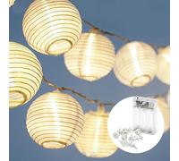 CozyHome Luci led a batteria lanterne - 7 metri & 20 lanterne LED bianco caldo I Con timer I Lucine led decorative a batteria Filo led esterno Fairy lights Lucette a pile Luci di natale decorative