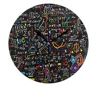 Cozyhome, orologio da parete moderno, per educazione, matematica, formule geometriche, orologio da parete rotondo, silenzioso, senza ticchettio, a batteria, per soggiorno, camera da letto, cucina,