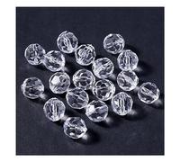 Cozylkx Perline Acriliche Sfaccettate 300pz 4mm Perline Distanziali Trasparenti Piccole Perline di Plastica Perline Rondelle Allentate per Creazione di Gioielli Accessori Fai da Te