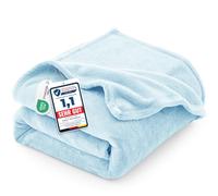 CozyLux Coperta Pile 230x270 cm, Plaid Divano Matrimoniale in Flanella 260GSM per Donne, Regali di Compleanno per Mamma Lei, Decorazione per la Casa, OEKO-TEX 100, 230x270, Azzurro