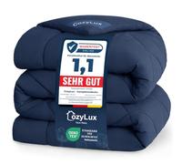 CozyLux Piumino Letto Singolo 135x200 cm per 4 Stagioni, Piumone in Microfibra 300 g/m², Trapunta Invernale 135 x 200, Morbido, Caldo e Traspirante, Lavabile in Lavatrice, 200x135, Blu navy