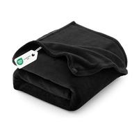 CozyLux Plaid Coperta Pile di Flanella 260gsm, Coperta Matrimoniale Maxi 230 x 270 cm, Coperta Divano Super Grande Calda e Morbida - Nera, 270x230