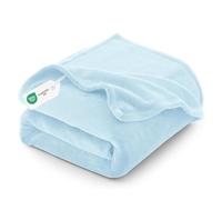 CozyLux Plaid Coperta Pile di Flanella 260gsm, Coperta Matrimoniale Maxi 230 x 270 cm, Coperta Divano Super Grande Calda e Morbida - Azzurro, 270x230