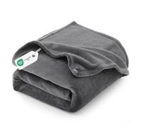 CozyLux Plaid Coperta Pile di Flanella 260gsm, Coperta Matrimoniale Maxi 230 x 270 cm, Coperta Divano Super Grande Calda e Morbida - Grigio, 270x230