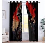 CozyRest Tende Oscuranti Termiche Isolanti Stile antico samurai giapponese per Camera da Letto, Set di 2 Pannelli 150 x 166 cm per Stanza dei Bambini Finestre Soggiorno
