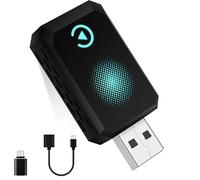 Cozysoon Adattatore CarPlay Wireless, Compatibile con A-pple CarPlay, Plug and Play, Type-C/USB, Adatto A Oltre 800 Veicoli (blu)