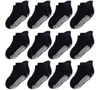 CozyWay Calzini antiscivolo per neonati Calzini per bambini con impugnature alla caviglia per neonati Bambini Bambine Ragazzi 6-12 mesi