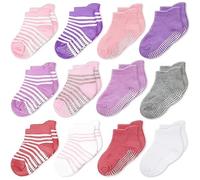 CozyWay Calzini antiscivolo per neonati Calzini per neonati con impugnature alla caviglia per neonati Bambini Bambine Bambini 3-5 anni