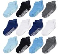 CozyWay Calzini in stile caviglia non slip con pinze, 12 pacchetti per bambini e ragazze, colori assortiti, 3-5 anni