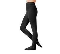 CozyWow Collant da bambina 60 denari semi-oscuranti balletto collant in microfibra con piede, Nero , 6-8 Jahre