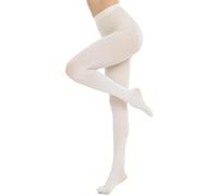 CozyWow Collant da donna semi solido opaco 80D da donna (Crema,L-XL)