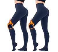 CozyWow Collant termici da donna, 2 blu navy, S-M