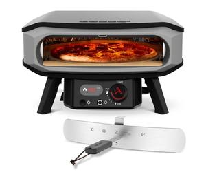 Cozze® | Forno per Pizza 17" PREMIUM ROTATE | Gas 30mbar | Pietra Cordierite Inclusa | Accensione Automatica | Termometro Integrato | Grande Capacità