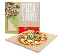 cozze Millarco 90332 - Pietra per pizza, 42,5 x 42,5 cm, per forno pizza cozze 90347/90346, naturale