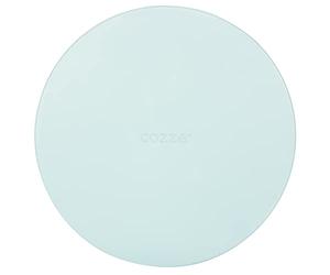 Cozze® Tagliere Rotondo per Pizza Ø350 mm - Vassoio in Plastica Alimentare PP - Lavabile in Lavastoviglie - Azzurro Chiaro - Per Pizza, Tapas e Formaggi