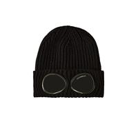 C.P. Company, ,Accessories ,Uomo ,Nero ,ONE SIZE Cappello Nero a Coste con Lenti Goggle