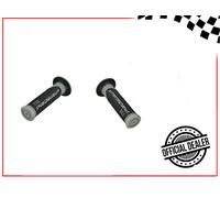 CP. MANOPOLE PROGRIP 732-187 DOPPIA DENSITA' Grigio/Nero S/ Foro PER SCOOTER