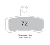 Cp pastiglie freno ant sinterizzate HARLEY DAVIDSON FXSTB NIGHT TRAIN 08 TROFEO