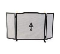 SCHERMI PARASCINTILLE IN FERRO BATTUTO CON POMOLI MODELLO SPORTELLO CM. 90x18x50