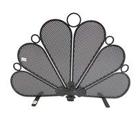 PAVONE- PARASCINTILLE IN FERRO BATTUTO PER CAMINO