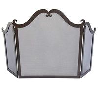 RUST ART- PARASCINTILLE IN FERRO BATTUTO PER CAMINO CON PANNELLI LATERALI