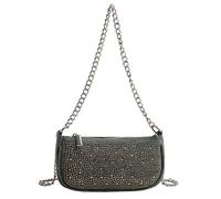 CPAOWEHF Elegante borsa a tracolla decorativa con strass e tracolla a catena borsa sotto le ascelle per pendolarismo ed eventi sociali borsa a tracolla Jean, Verde, One Size