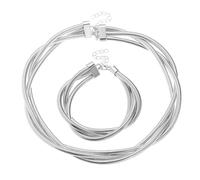 CPAOWEHF Esagerato 3 Fili Avvolgere Collana Catena Dei Monili Set Per Le Donne Geometrico Metallo Punk Gioielli Per Gli Amanti Della Moda Collana Esagerata, Misura unica, come descritto, come