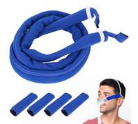 CPAP - Copertura per tubo flessibile universale CPAP e 4 rivestimenti CPAP, morbido tubo in tessuto non tessuto Lsolator con chiusura lampo, imbottitura confortevole CPAP protezione per la maggior