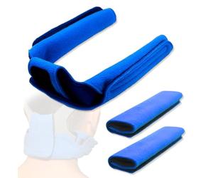 Cpap Pad per il Collo e 2 Cpap Strap Comfort Pads, per le Cinghie del Supporto per Testa Cpap, Comodo Pad per il Collo Cpap, Coperture Cpap, Previene la Compressione Cutanea