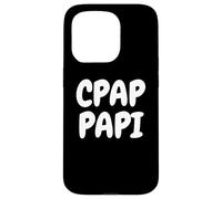 CPAP Papi Funny Sleep Apnea Breathing Machine Design for Men Custodia per iPhone 15 Pro