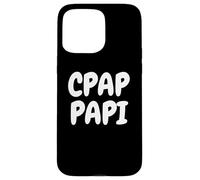 CPAP Papi Funny Sleep Apnea Breathing Machine Design for Men Custodia per iPhone 15 Pro Max