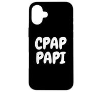 CPAP Papi Funny Sleep Apnea Breathing Machine Design for Men Custodia per iPhone 16 Plus