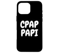 CPAP Papi Funny Sleep Apnea Breathing Machine Design for Men Custodia per iPhone 16 Pro Max