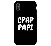 CPAP Papi Funny Sleep Apnea Breathing Machine Design for Men Custodia per iPhone X/XS