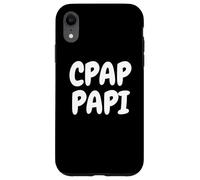 CPAP Papi Funny Sleep Apnea Breathing Machine Design for Men Custodia per iPhone XR
