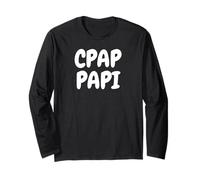 CPAP Papi Funny Sleep Apnea Breathing Machine Design for Men Maglia a Manica