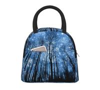 CPAQasg Comoda borsa termica per il pranzo, con stampa di cielo stellato, per lavoro, scuola, picnic, viaggi, routine quotidiana