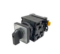 CPDHJMZO LW42-32A Interruttore rotativo Universale a camme a Tre Posizioni su Guida DIN for Uso Industriale Manuale 1/2/3/4 Poli YMW42(2 Poles 8 Terminals)