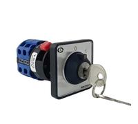 CPDHJMZO YMW26 LW26-20YS3/2S Selettore universale a foro singolo con chiave 2 poli 2-bit 0-1 Off-ON Alimentazione 20A Interruttore a camma rotante (personalizzare)