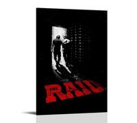 CPFSCWZP Poster su tela con motivo "The Raid Great Movies" (20 x 30 cm) con cornice