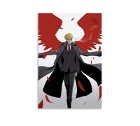 CPFSCWZP Poster su tela di anime con personaggi dell'ACCA 13-Territory Inspection Dept, decorazione artistica da parete, per camera da letto, 60 x 90 cm, senza cornice