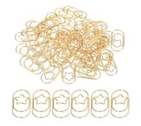 CPJJ 150pcs Graffetta In Metallo, Forma Di stella Piccole Graffette, Graffette Ufficio Segnalibri Per Libro, Graffette Di Carta Raccoglitori Clip Per Memo, Carta, Biglietti, Poster, Foto(Oro)
