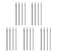 CPJJ 20 Pezzi aghi piercing, Aghi per Piercing Misti, aghi piercing acciaio inox, ago cannula piercing, piercing orecchio, per Piercing al Naso, Setto, Orecchio, Ombelico, Capezzolo, 14G 16G 18G 20G
