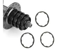 CPJJ 3 pezzi Distanziali Pacco Pignoni, Distanziale Bici 1 mm, 1,5 mm, 1.85 mm del della Bici Spacer Guarnizione della Rondella dell'asse del Movimento Centrale della Bicicletta