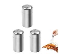 CPJJ 3 Pz Spargisale in Acciaio Inox Spargisale da Cucina Saliera e Pepiera Mini Saliera per Grigliate all'Aperto e Cucina Spezie Domestiche