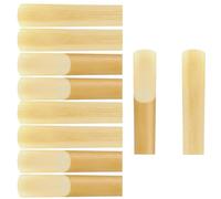 CPJJ Ance Sax Contralto,10 Pezzi Canne Professionali per Sassofono Contralto con Scatola di Plastica, forza 2.5 per Sax Contralto, Marcatura Incisa Al laser e Punta Sottile per un Facile Gioco