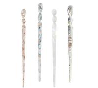 CPJJ Bastoncini per Capelli in Acetato - Fermagli Bacchette Vintage Stampa Leopardata Guscio di Tartaruga Copricapo Accessori retrò Spilla Forcine Cinesi Lunghe Donne Ragazze, 4 Pezzo