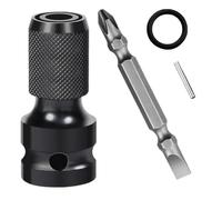CPJJ chiave a cricchetto e portapunte per cacciavite,set di adattatori per Adaptador para llaves de Vaso de Impacto de 1/2 a 1/4 per Cricchetto Trapano